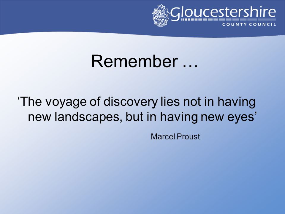 ‘Helping every child to thrive and reach their potential’…. Governors in Gloucestershire adapting to the new role. -  ppt... 