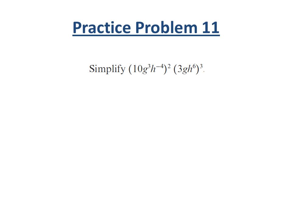 Practice Problem 11