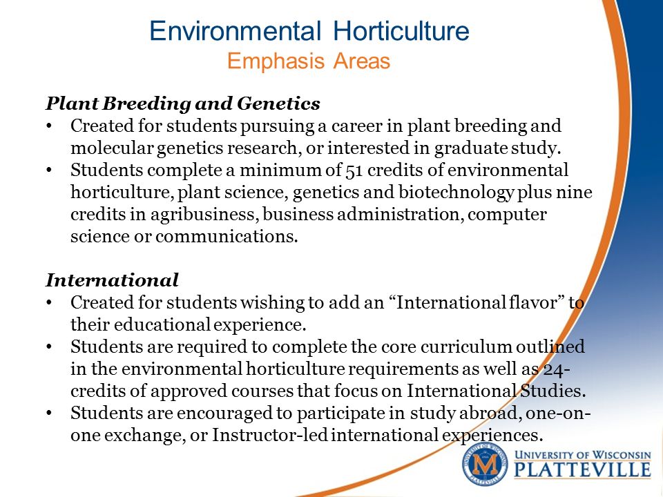 What can you do with an environmental horticulture degree