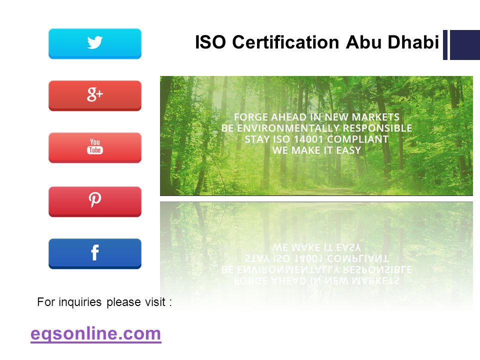 eqsonline.com ISO Certification Abu Dhabi For inquiries please visit :
