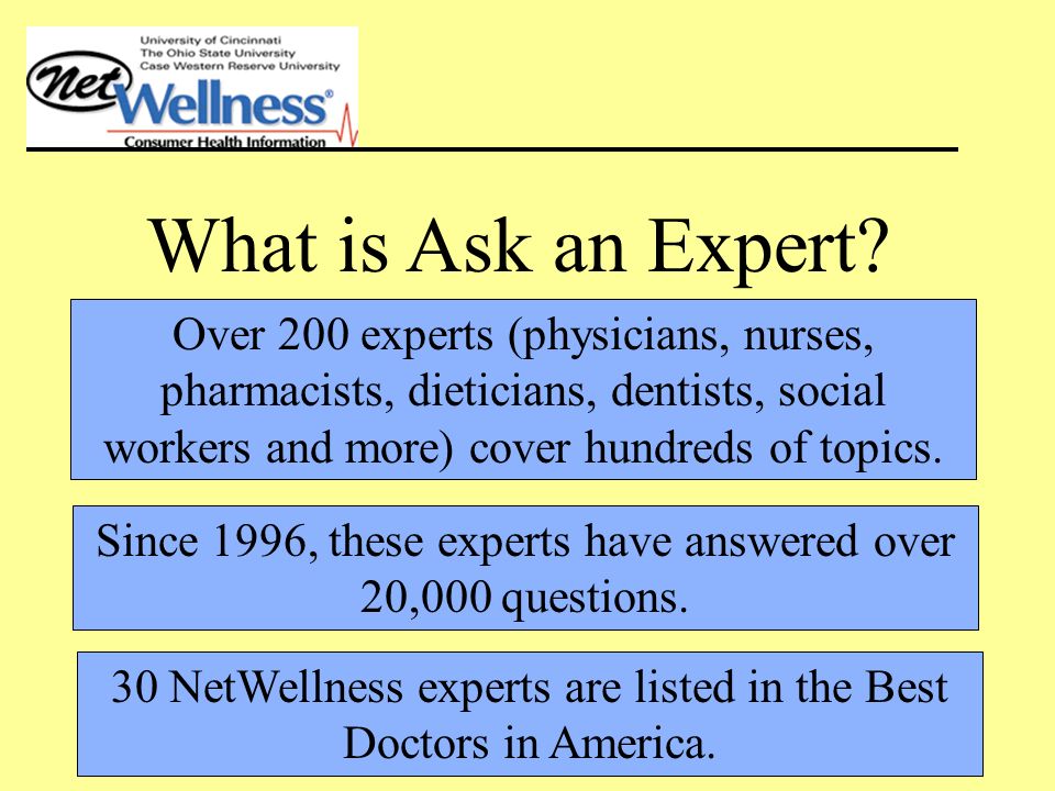 What is Ask an Expert.