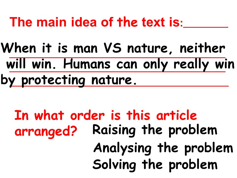 man vs nature articles