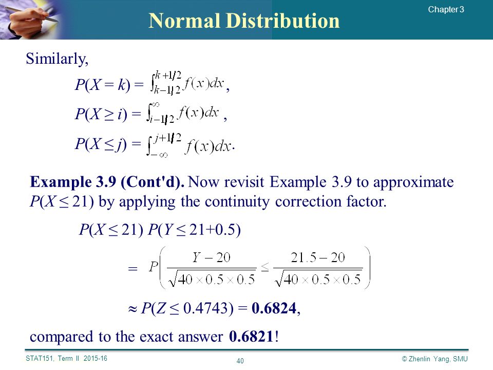 Chapter 3 Special Distributions Yang Zhenlin Ppt Download