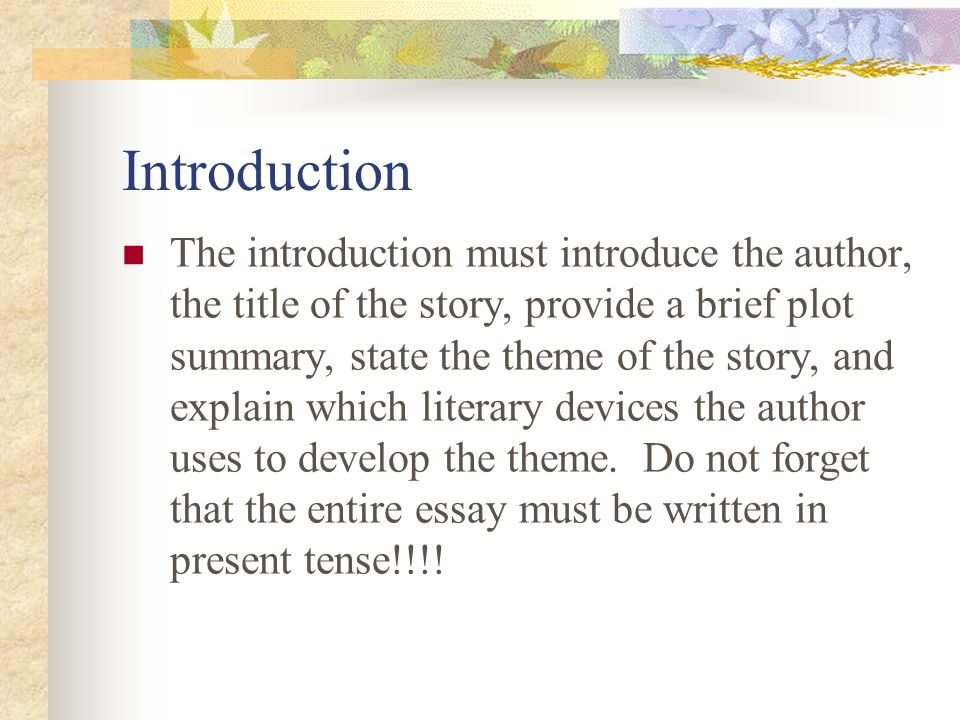 Short Story Literary Analysis A quick reference guide to make sure we are  all on the same page… Ms. Moss. - ppt download