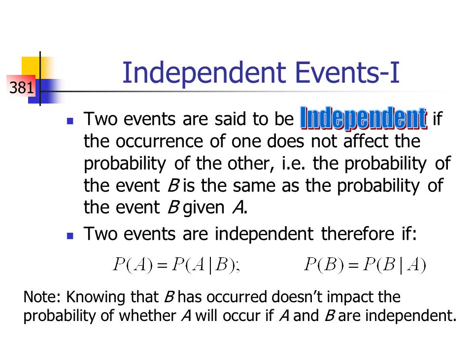 381 Probability-II (The Rules of Probability & Counting Rules) QSCI 381 ...