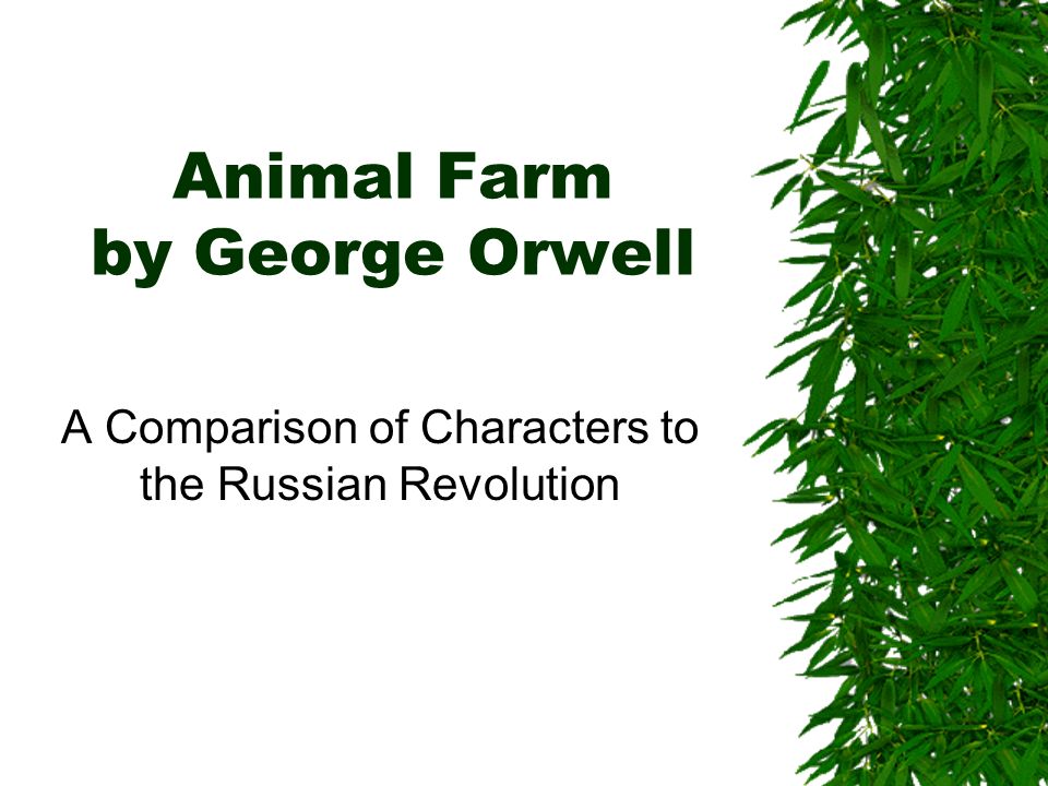 animal farm and russian revolution comparison
