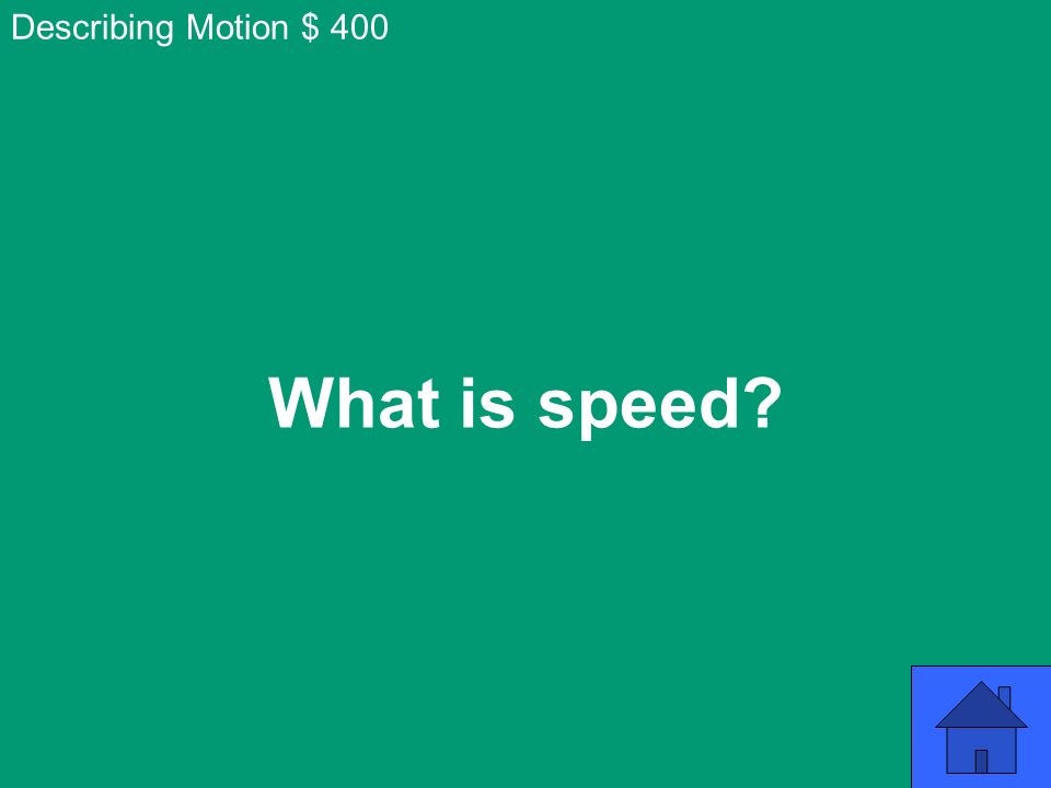 What is speed Describing Motion $ 400