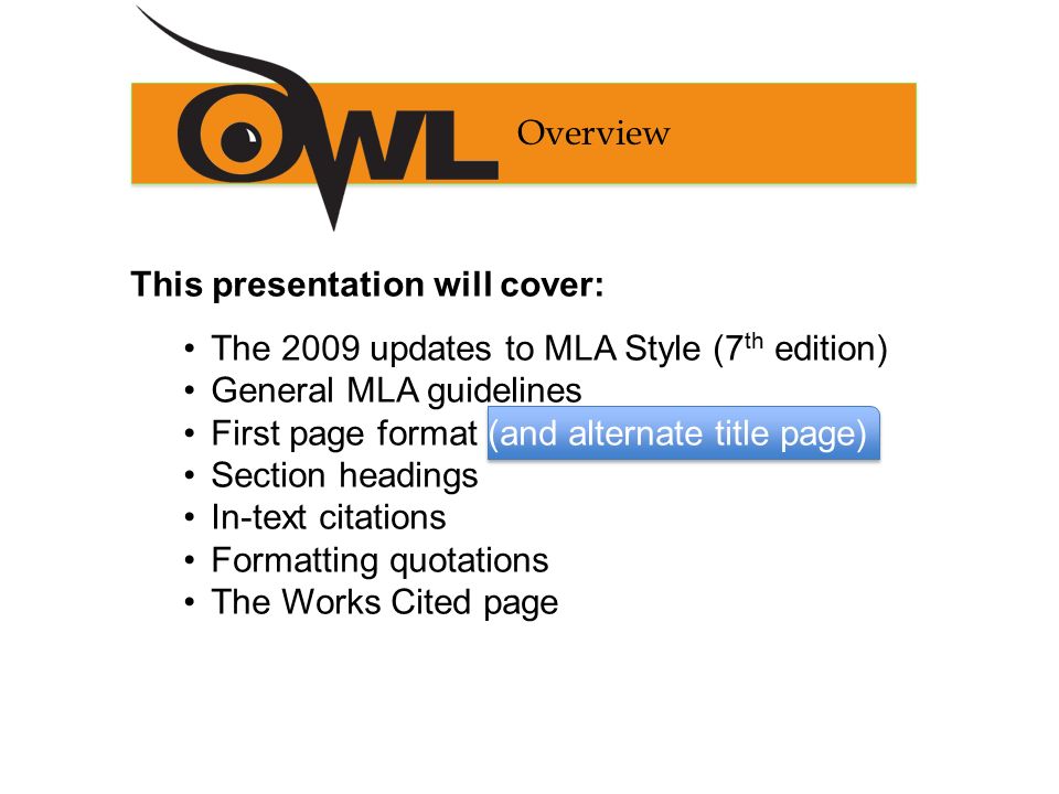 mla 7th edition formatting and style guide purdue owl staff mla 7 title page