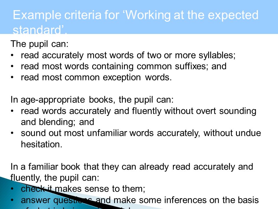 Level 1 - Maths Example criteria for ‘Working at the expected standard’.