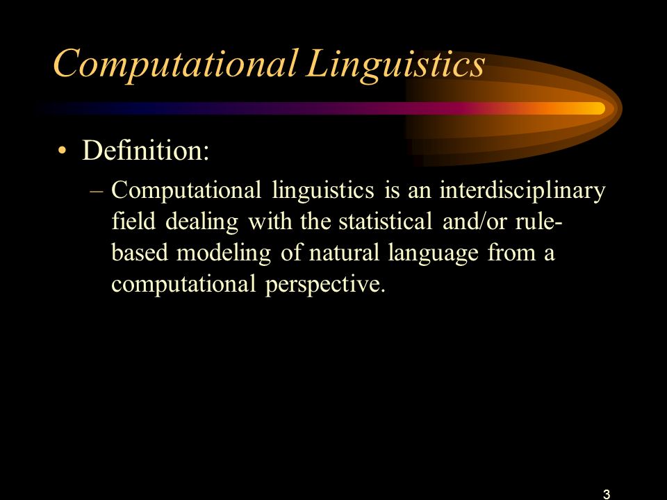 1 An Introduction to Computational Linguistics Mohammad Bahrani 