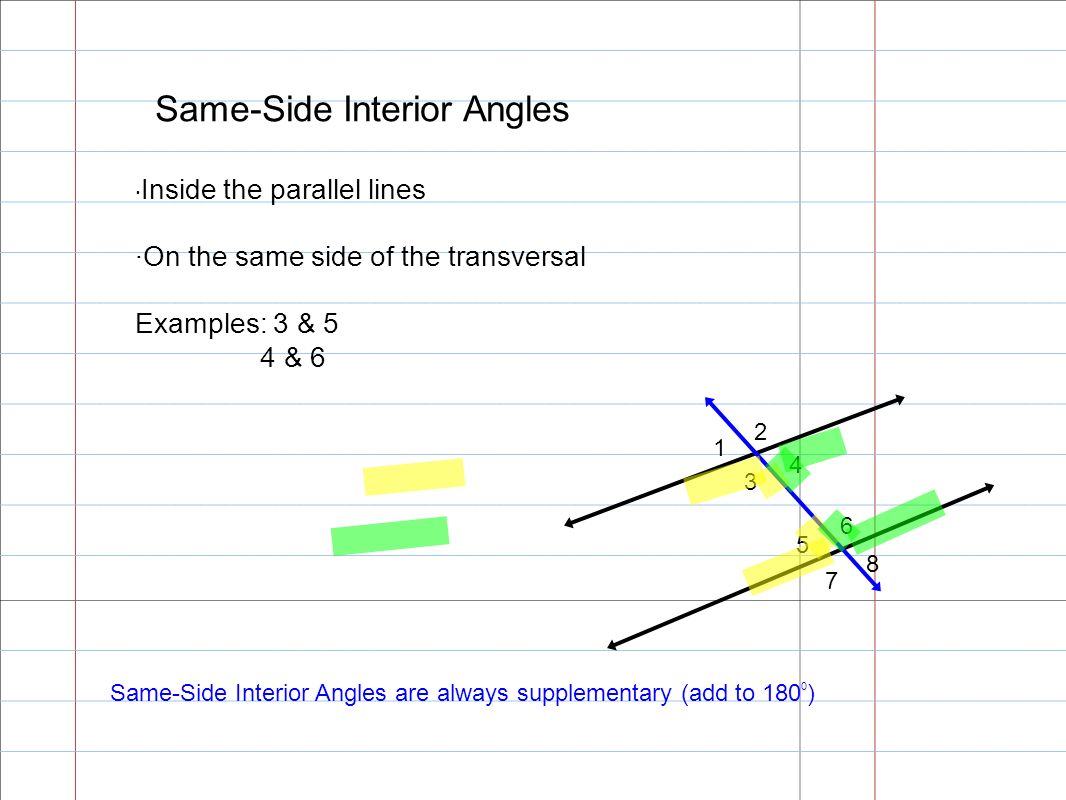 Properties Of Parallel Lines Learning Target I Can Use