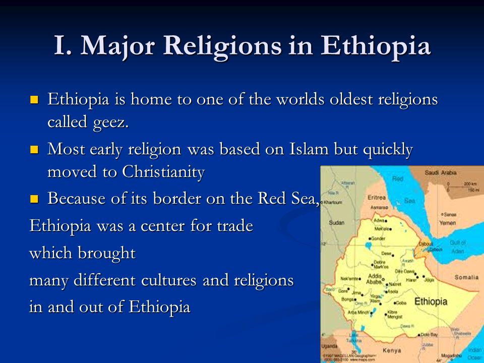 Chapter 6.1 Ethiopia Ethiopian roots date back to a time when education ...