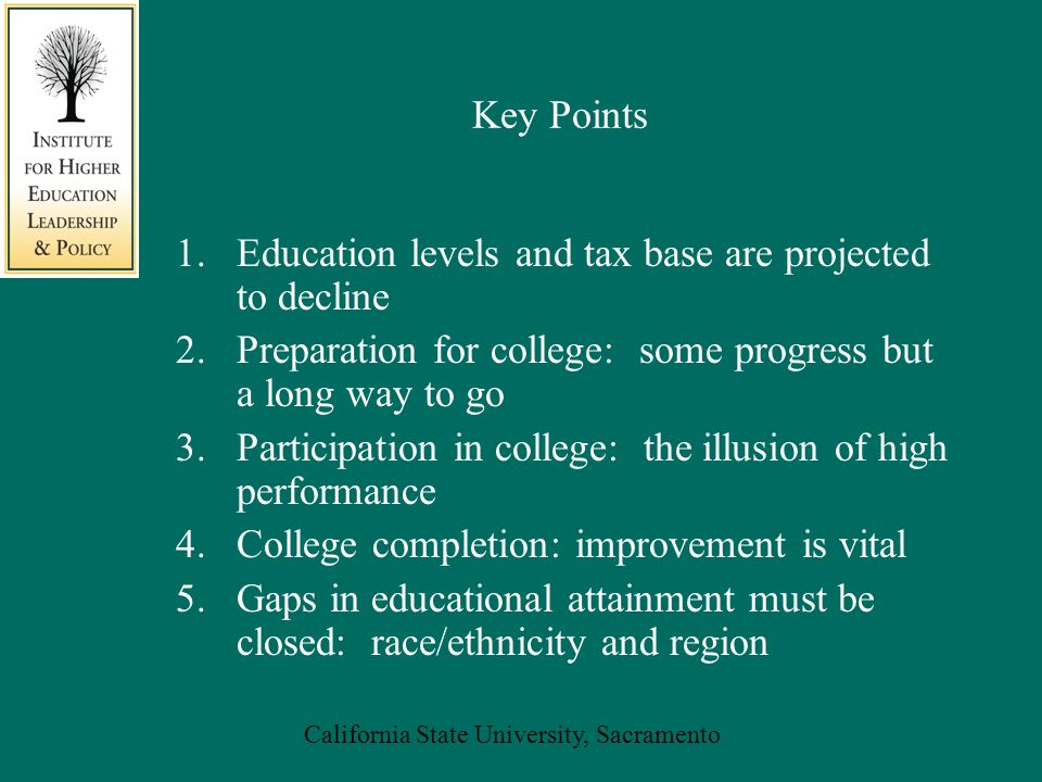 california state university sacramento nancy shulock institute for