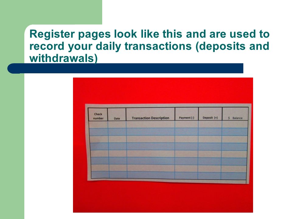 checkbook preparation for enterprise city your checkbook has three