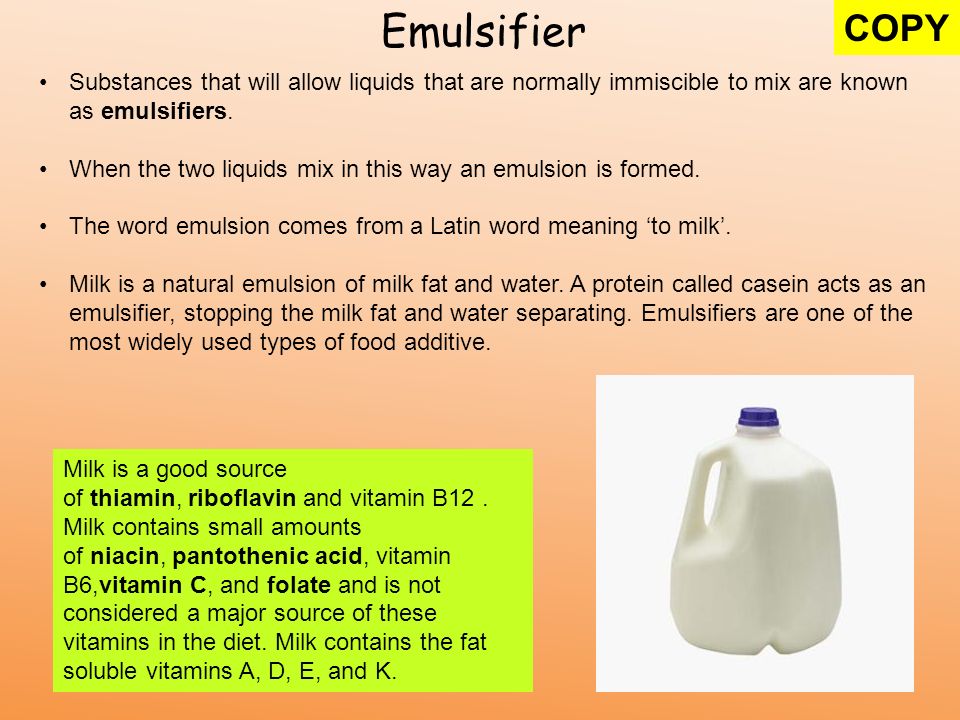 Emulsifiers in Food  What Is an Emulsifier in Food?