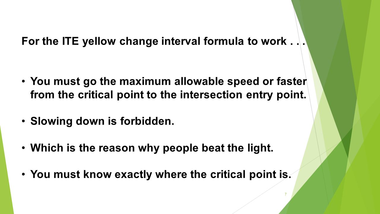Maximum allowable speeds Maximum allowable speeds