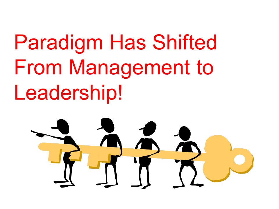 Paradigm Has Shifted From Management to Leadership!
