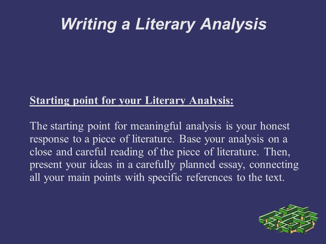 Writing a Literary Analysis Personal Response: You explore your
