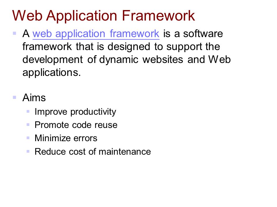 CSC 2720 Building Web Applications Basic Frameworks for Building ...