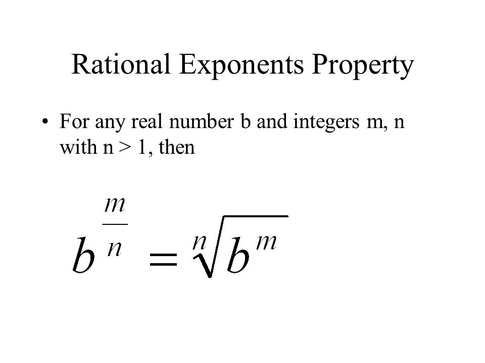 Simplifying with Rational Exponents Section 6-1/2