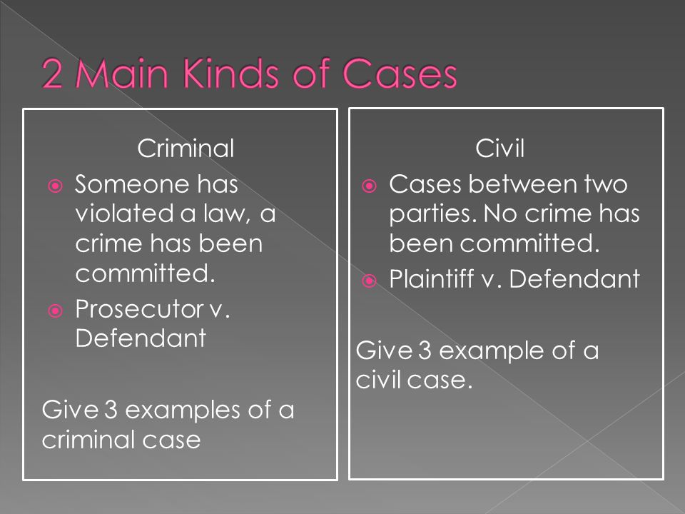 criminal and civil cases examples civil and criminal law venn diagram