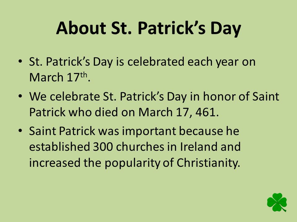 st patricks day click the 4 leaf clover throughout the st patrick powerpoint