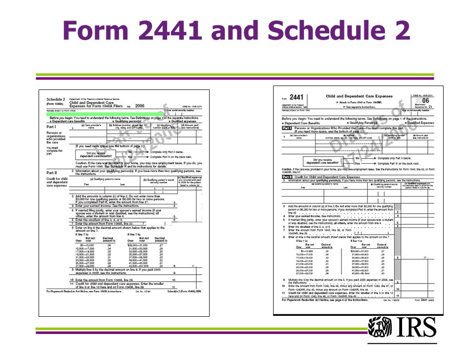 Lesson 7 Credit For Child And Dependent Care Expenses Ppt Download