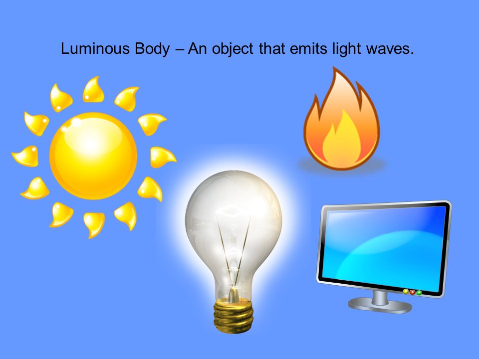 Sources of Light. Luminous Body – An object that emits light waves. - ppt  download