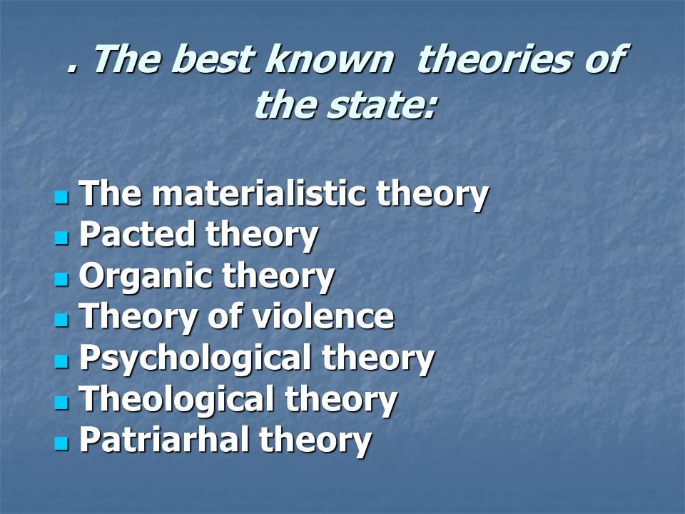 organic theory of state