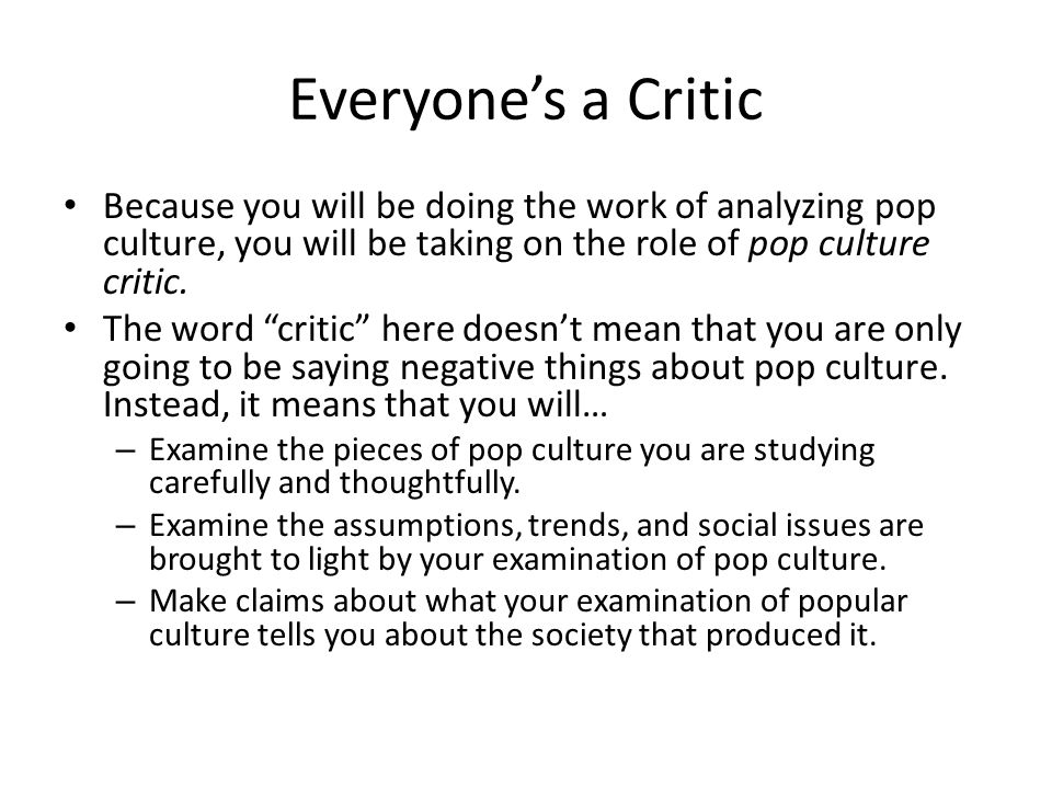 What Is Pop Culture? Why Study It?. Quickwrite #1: What is “Pop Culture?”  Choose a favorite or familiar piece of pop culture (a band, a musician, a  film, - ppt download
