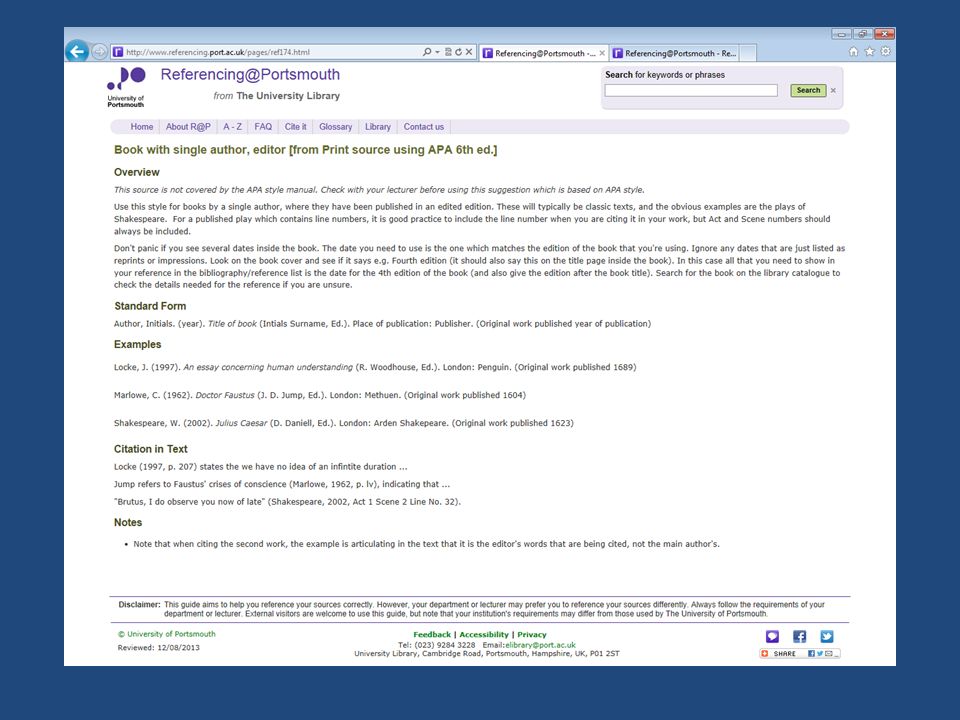 25 where to get help you can download the chichester college referencing handouts from the library
