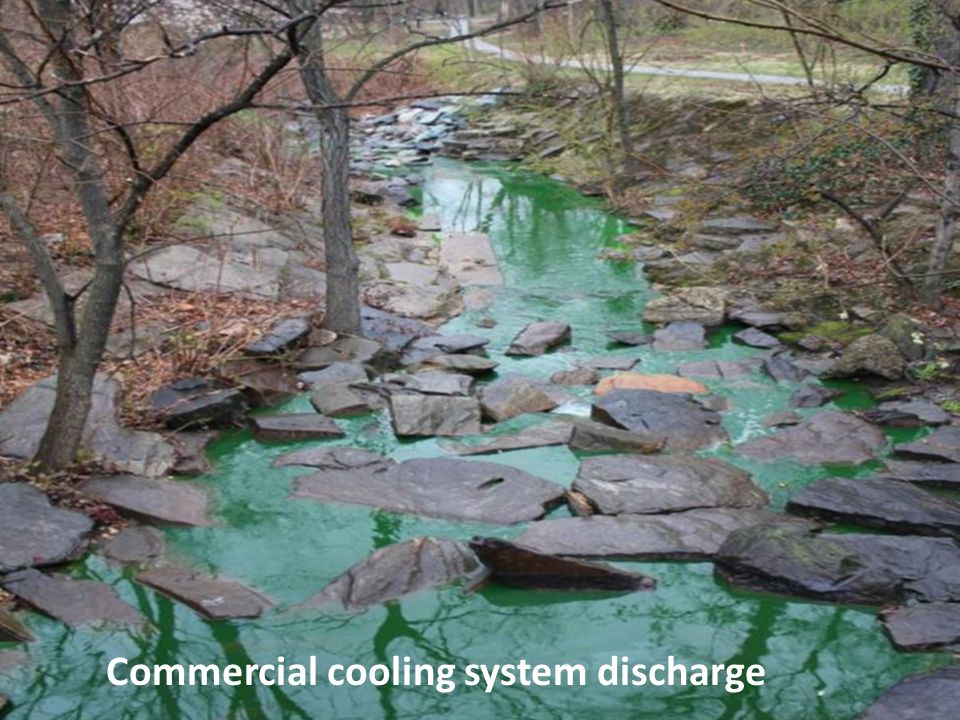 Commercial cooling system discharge