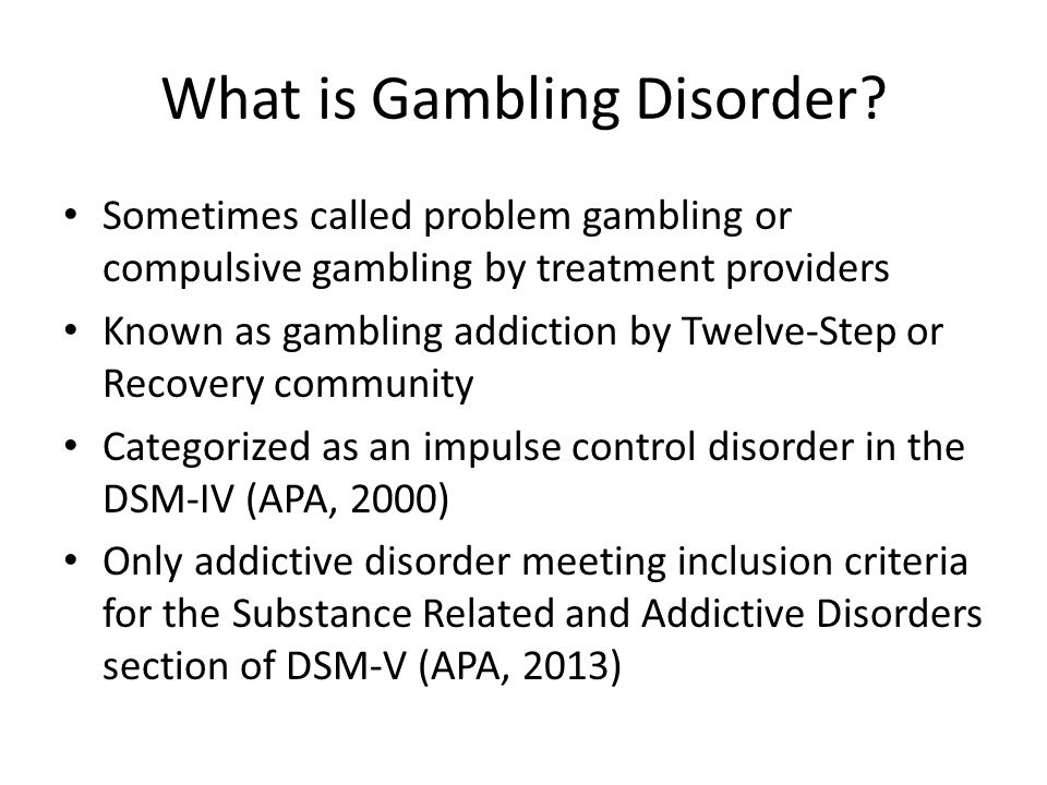 Gambler pathological compulsive gambler vs Problem Gambling