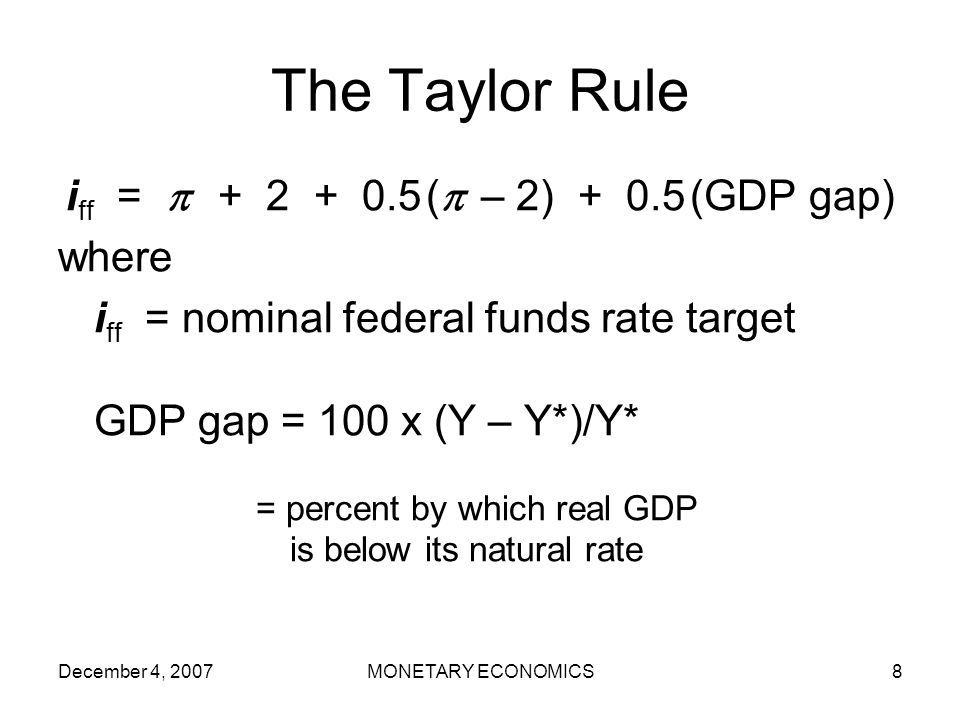 December 4, 2007MONETARY ECONOMICS1 Monetary Economics Lecture 10. December  4, 2007 Robert TCHAIDZE. - ppt download
