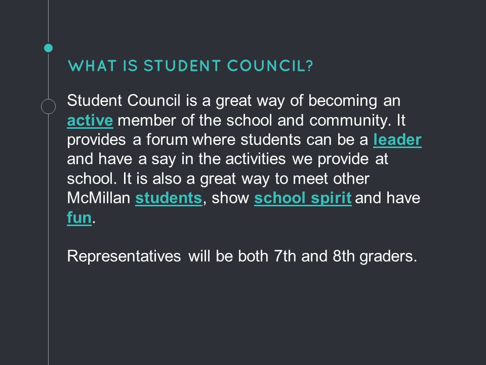 why should i join student council