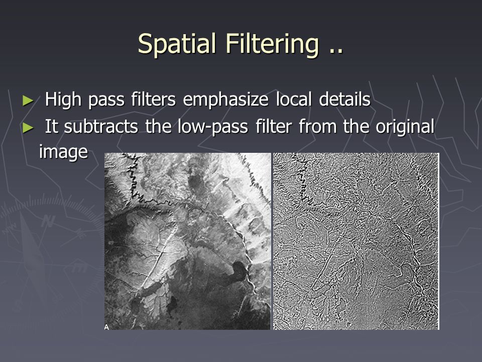 Remote Sensing Image Enhancement. Image Enhancement ▻ Increases distinction  between features in a scene ▻ Single image manipulation ▻ Multi-image  manipulation. - ppt download