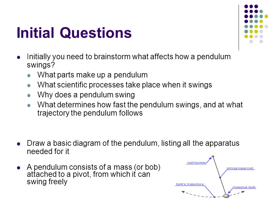 what affects a pendulum
