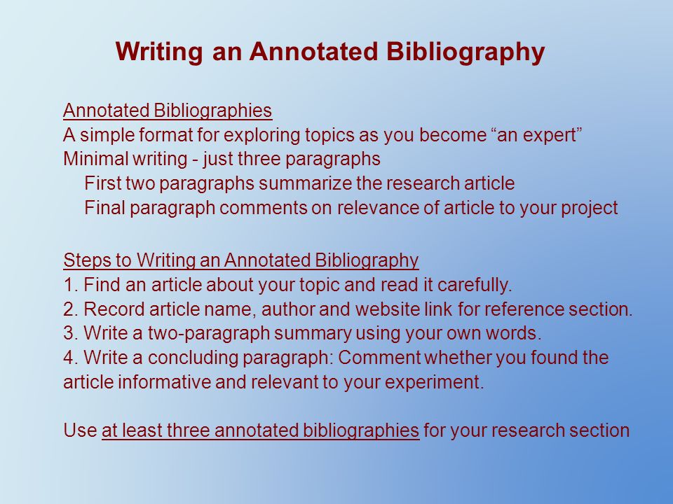 simple bibliography format