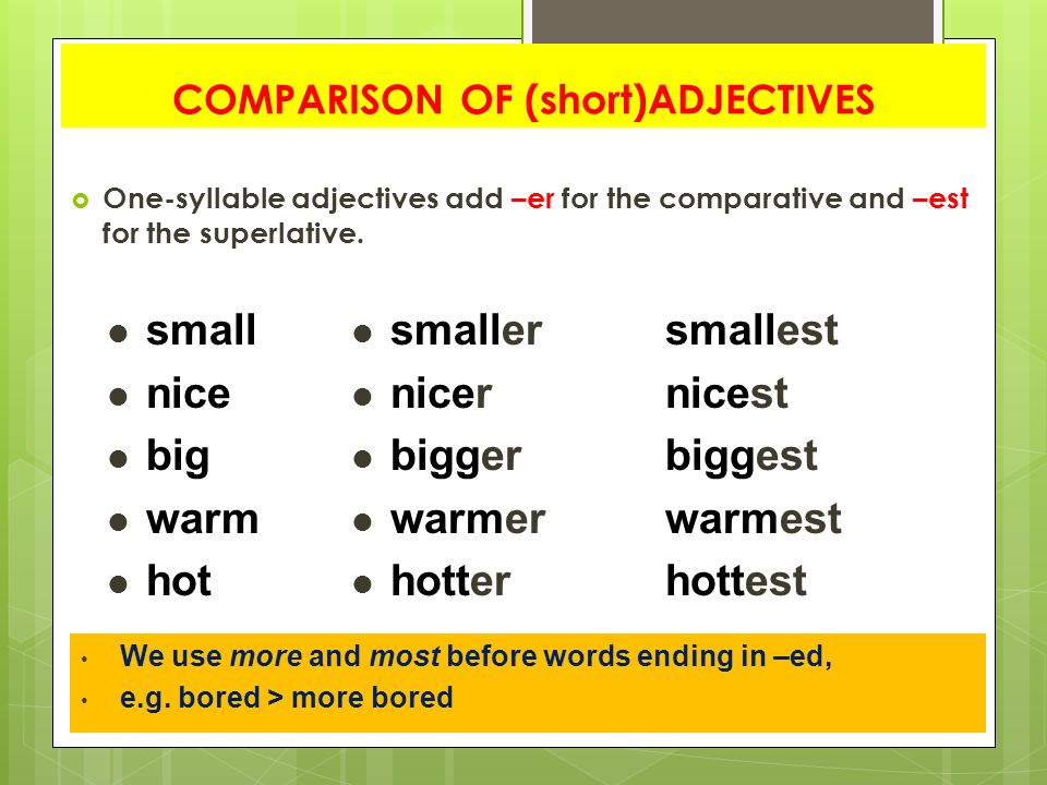 Comparative adjectives dangerous