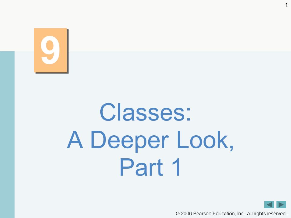 2006 Pearson Education Inc All Rights Reserved Classes A Deeper Look Part Ppt Download 7455