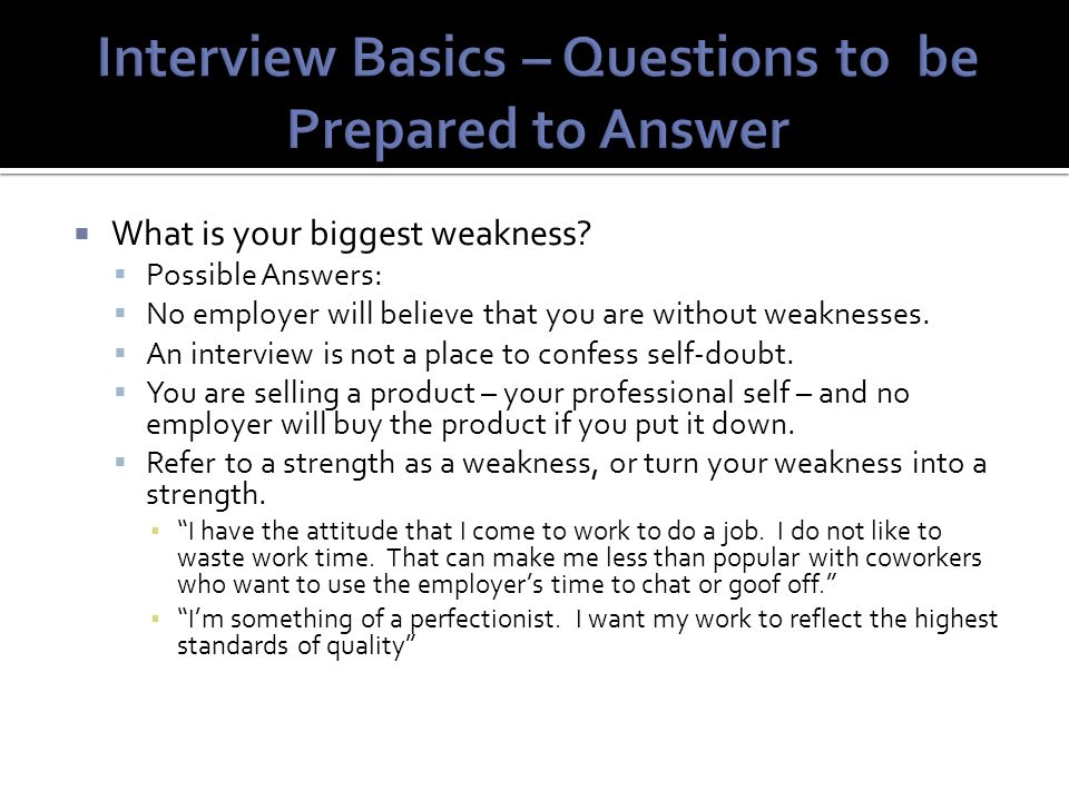 bell ringer announcements 4 minutes job interview what is your biggest weakness interview