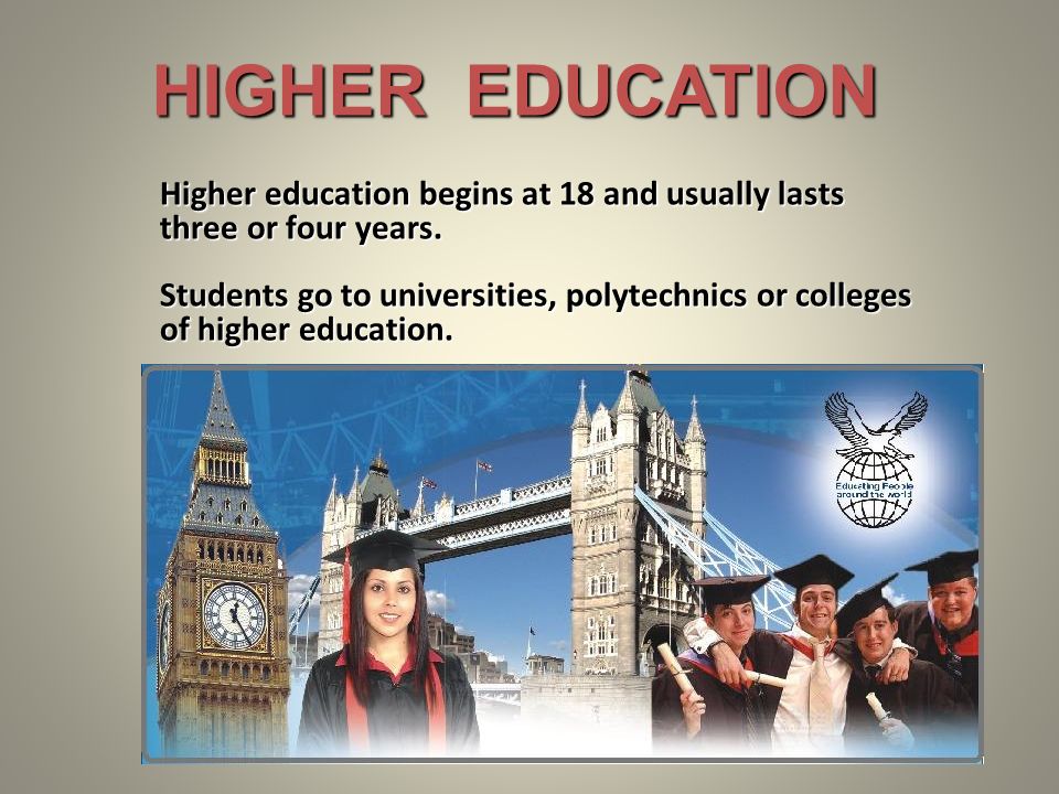 High higher education. Education in great Britain презентация. High Education in great Britain презентация. Educational System in great Britain презентация. Higher Education in the USA презентация.