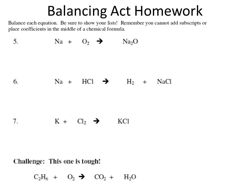 Balancing Act Practice Worksheet Answer Key Promotiontablecovers