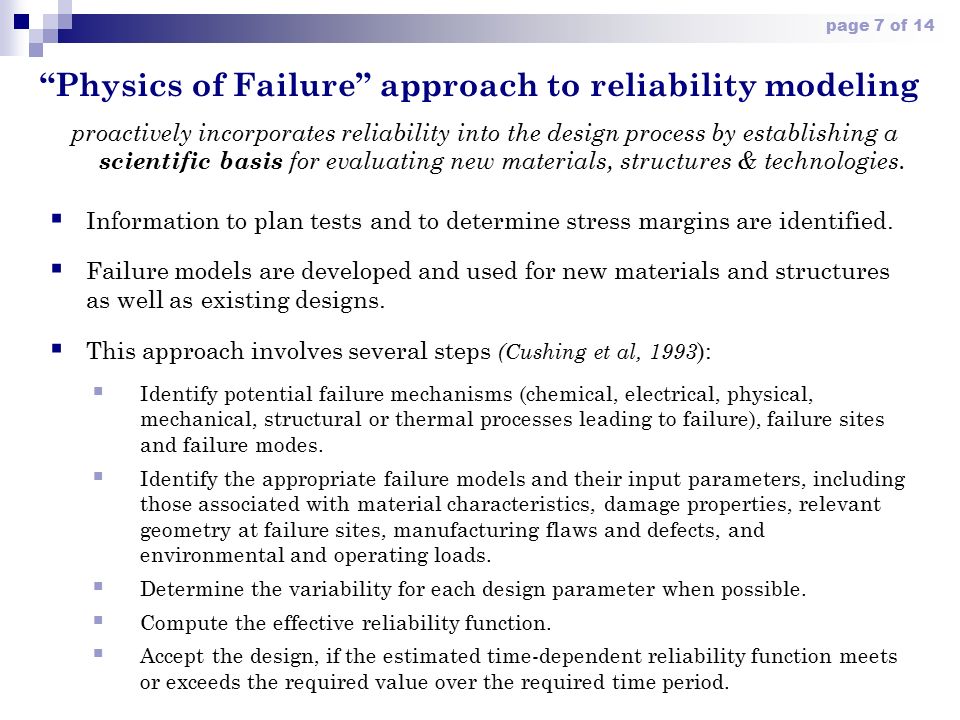 Page 1 Of 14 Opportunities For Reliability Studies In Aries M S Tillack Aries Project Meeting April Ppt Download
