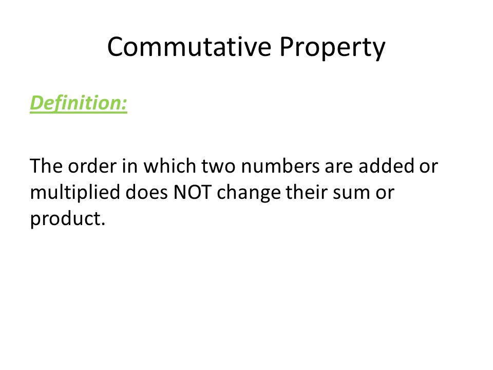 SPONGE. Properties of Addition and Multiplication. - ppt download