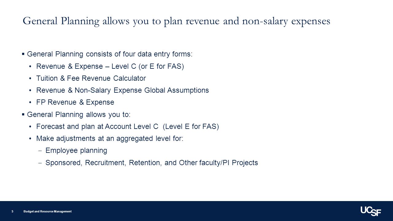 uplan general planning budget resource management spring ppt download