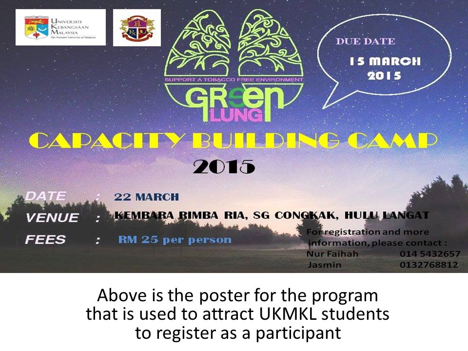 Laporan Bergambar Above Is The Poster For The Program That Is Used To Attract Ukmkl Students To Register As A Participant Ppt Download