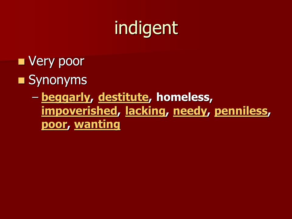 unwealthy synonyms