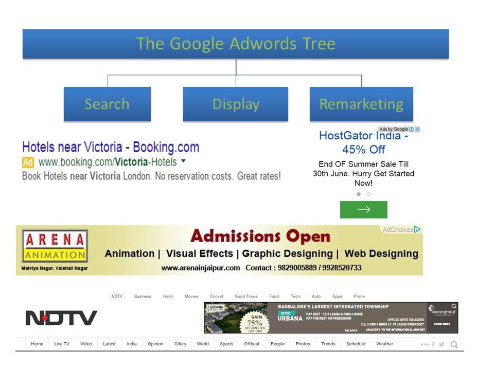 The Google Adwords Tree SearchDisplayRemarketing