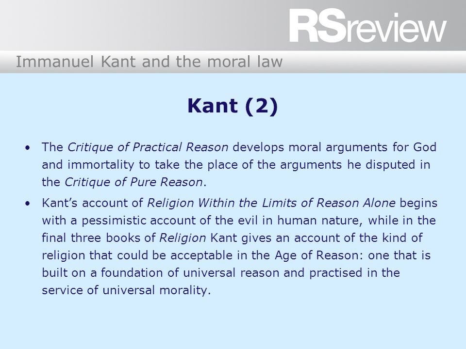 Immanuel Kant and the moral law. Kant (1) Kant's ethics are those of the  deist, rather than the theist. He was an important thinker in the deist  project, - ppt download